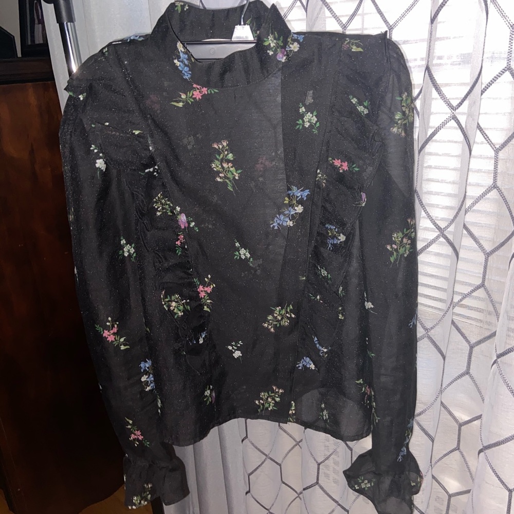 Ruffle floral top
